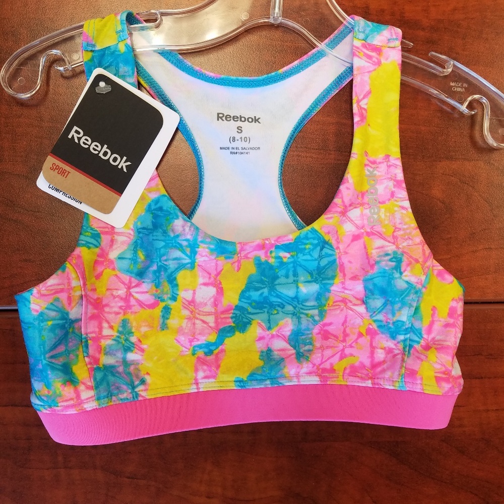GIRLS Reebok Printed Sports Bra NWT